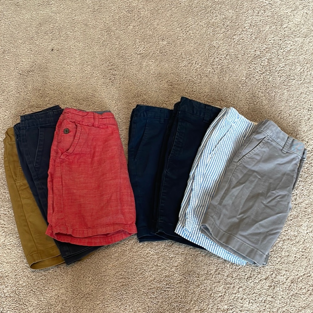 Lot of 7 boys dress shorts